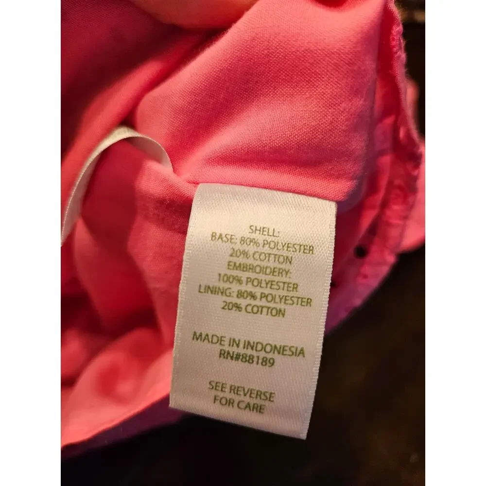 Lilly Pulitzer Trixie Eyelet Ruffle Top Bright Pink Berry NEW $138 Sz S - Picture 8 of 14